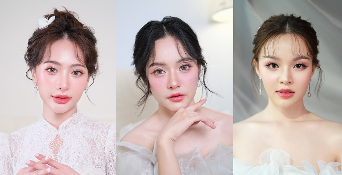 ผลงานแต่งหน้าเจ้าสาว สวยหวานละมุน